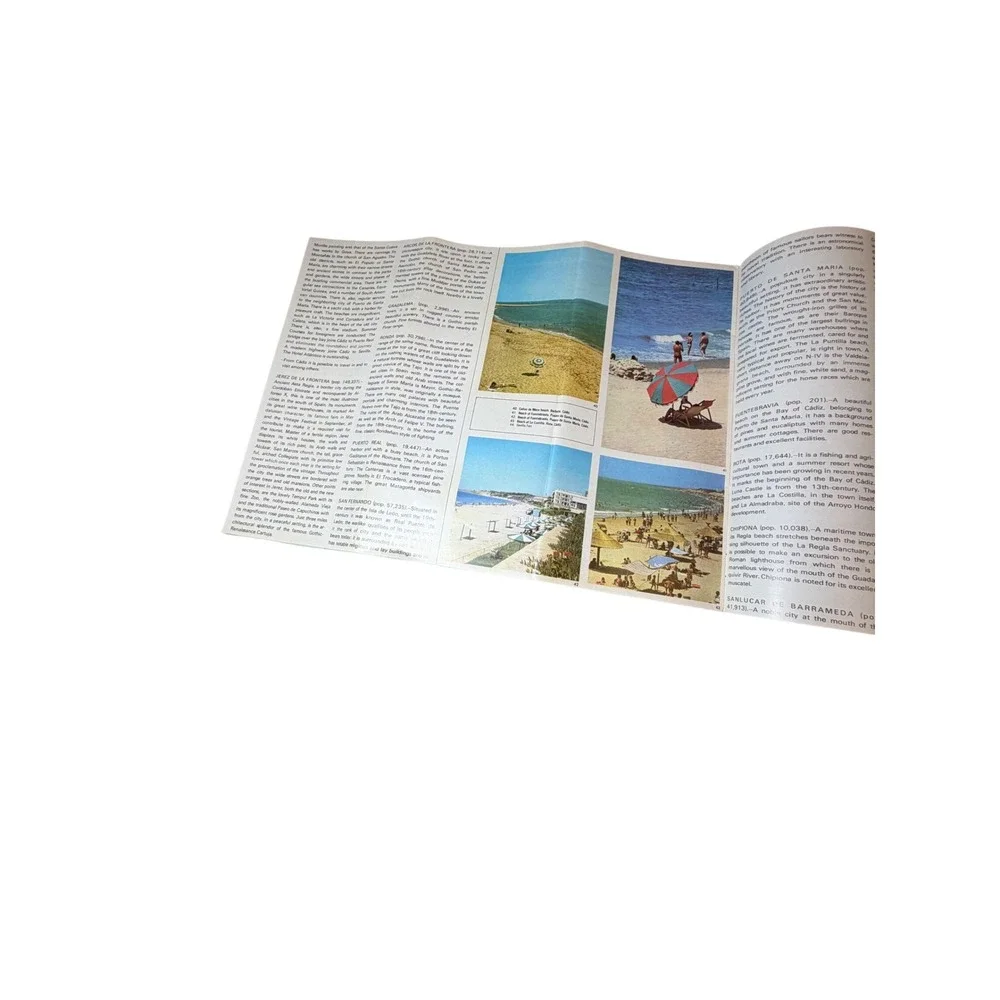 Vintage 1973 Spain Travel Brochure Costa del Sol‎ Costa de la Luz Tourism